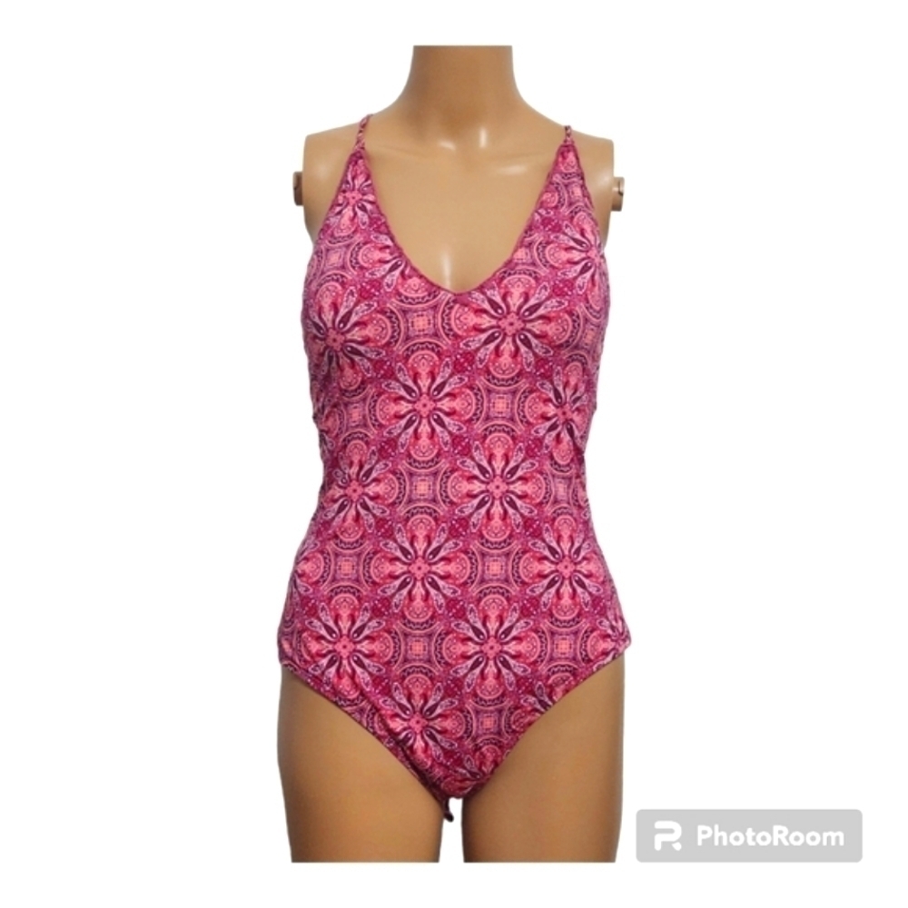 Squint Soul 1 Piece Floral Swimwear Size Large